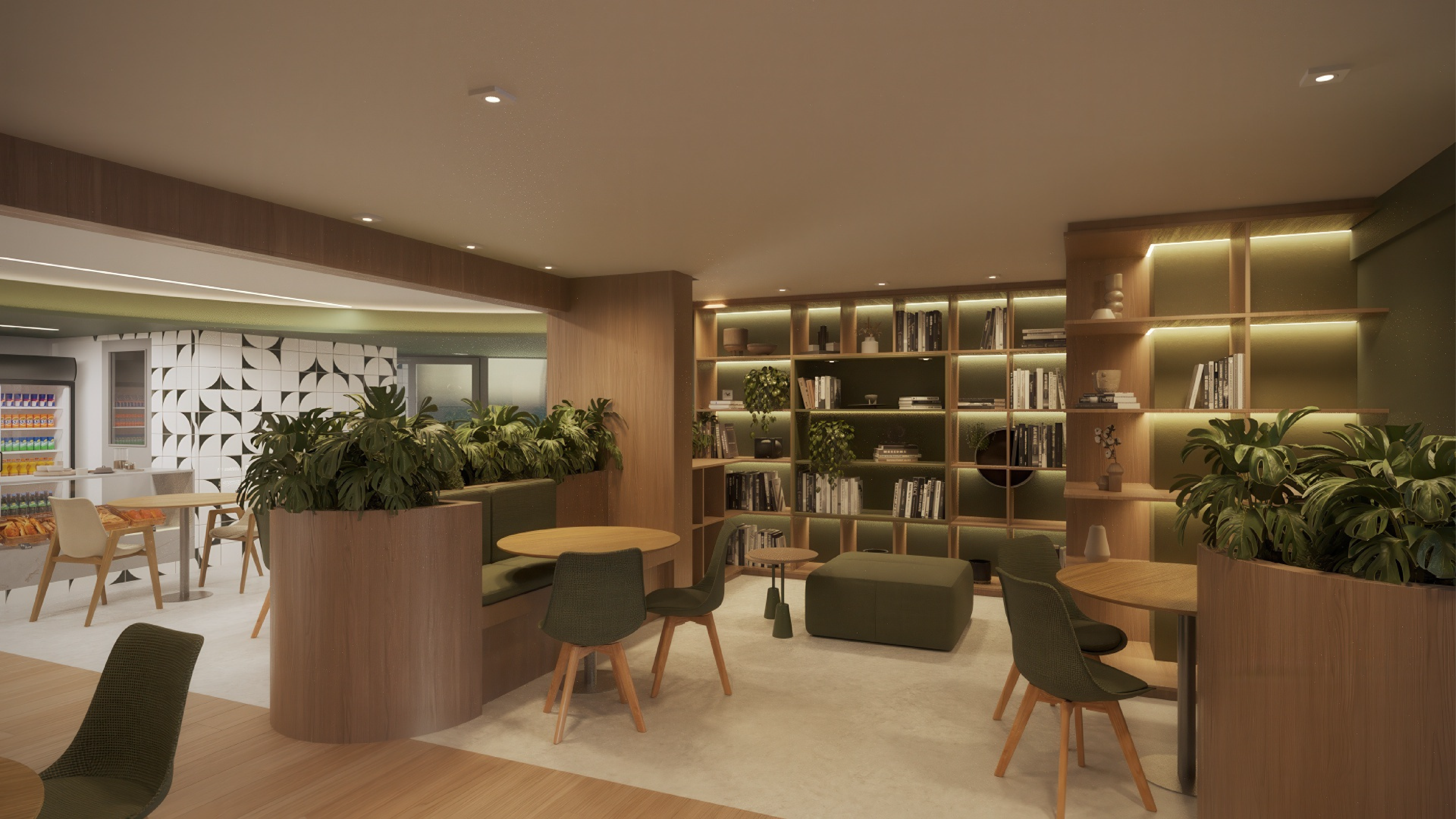 Interior da nova sede